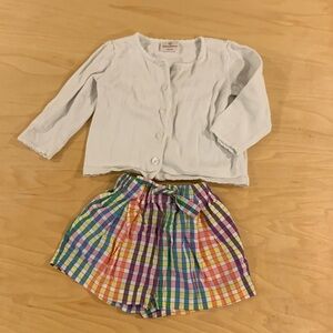 Bundle 2T Hanna cardigan and crewcuts  shorts